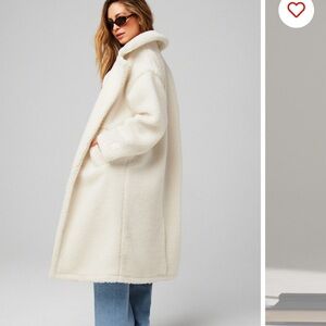 Fabletics Off-White Teddy Jacket